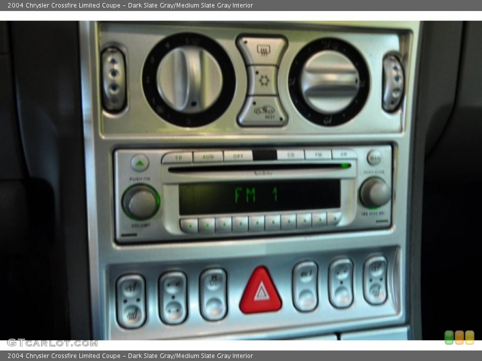 Dark Slate Gray/Medium Slate Gray Interior Controls for the 2004 Chrysler Crossfire Limited Coupe #48972608