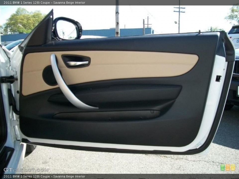 Savanna Beige Interior Door Panel for the 2011 BMW 1 Series 128i Coupe #48972749