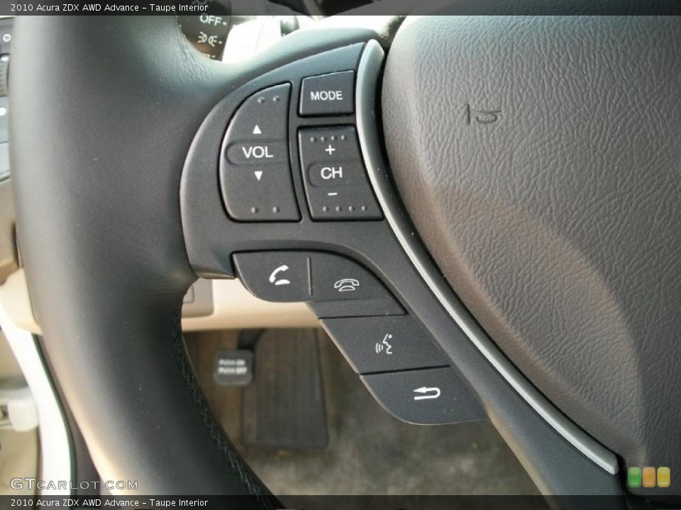 Taupe Interior Controls for the 2010 Acura ZDX AWD Advance #48973115