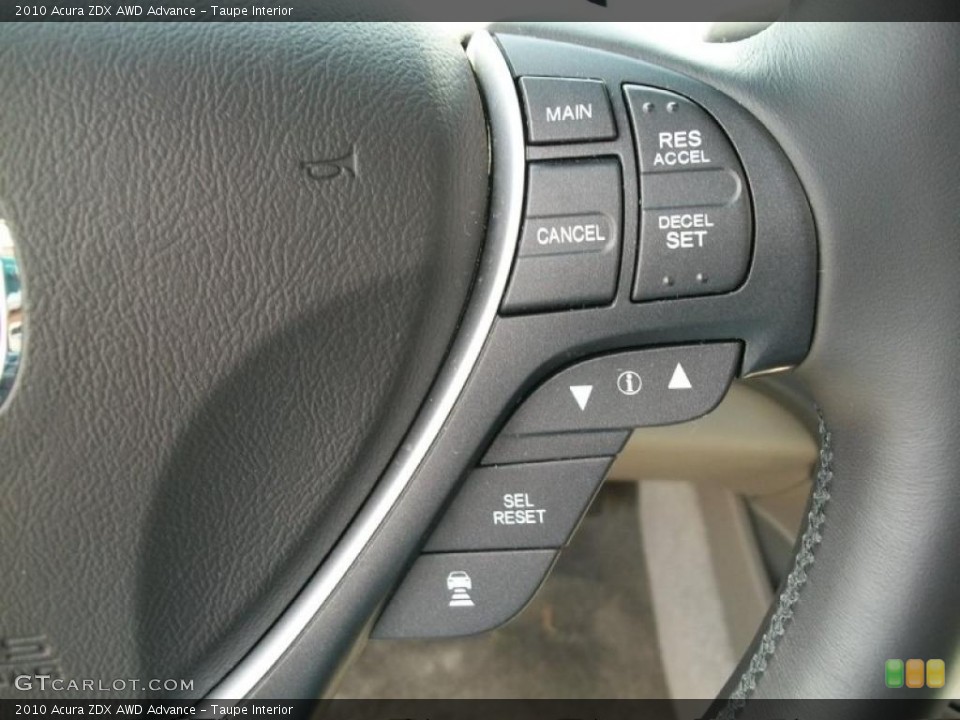 Taupe Interior Controls for the 2010 Acura ZDX AWD Advance #48973130