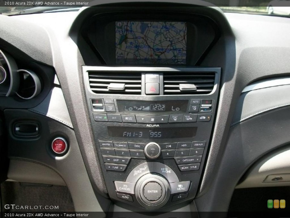 Taupe Interior Controls for the 2010 Acura ZDX AWD Advance #48973163