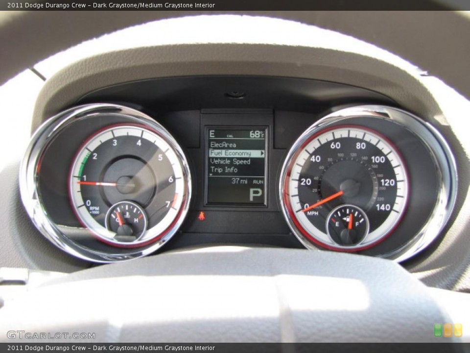 Dark Graystone/Medium Graystone Interior Gauges for the 2011 Dodge Durango Crew #48983165