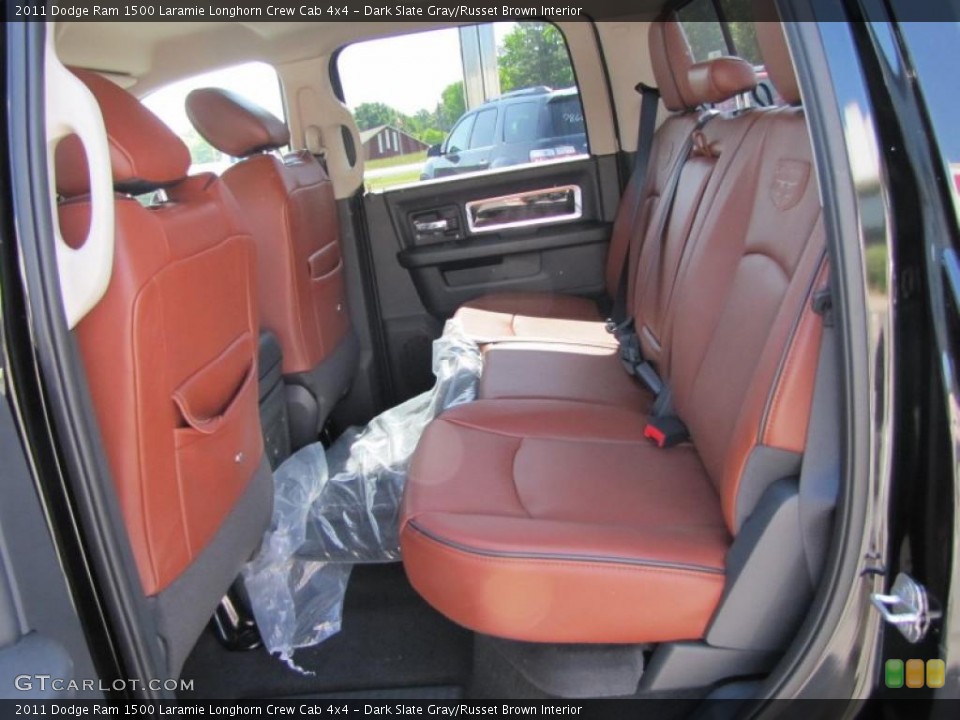 Dark Slate Gray/Russet Brown Interior Photo for the 2011 Dodge Ram 1500 Laramie Longhorn Crew Cab 4x4 #48983381