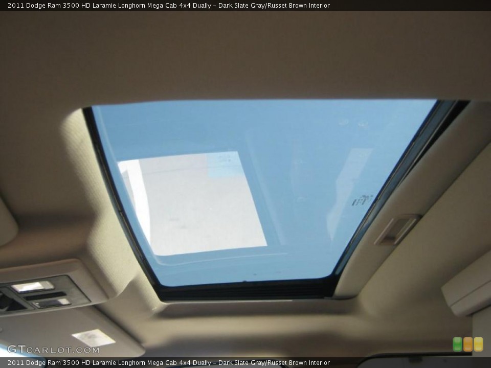 Dark Slate Gray/Russet Brown Interior Sunroof for the 2011 Dodge Ram 3500 HD Laramie Longhorn Mega Cab 4x4 Dually #48984947