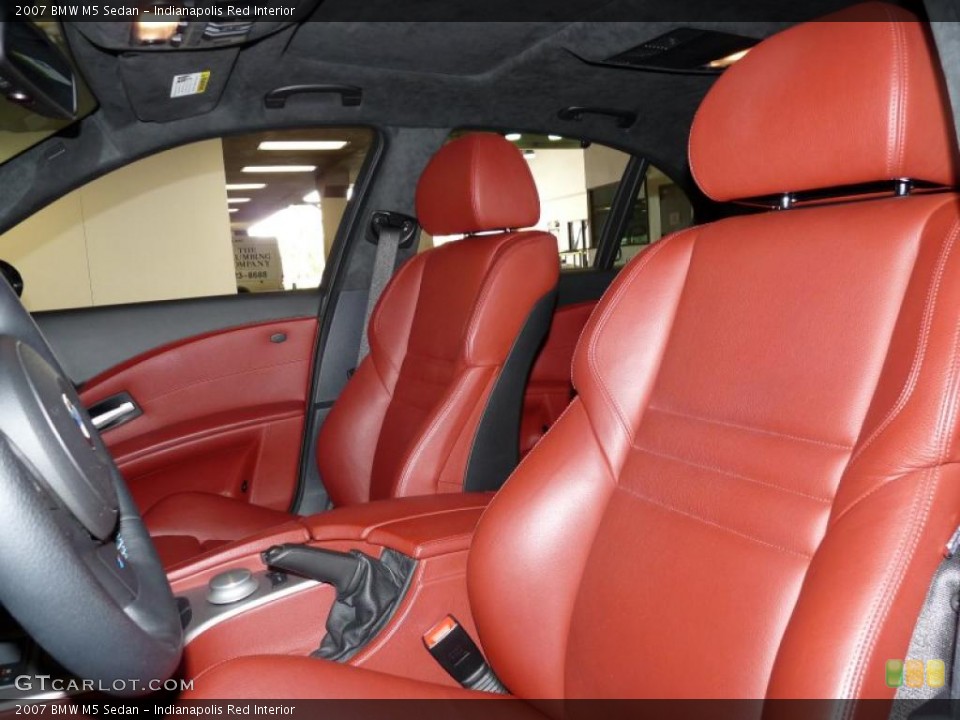 Indianapolis Red Interior Photo for the 2007 BMW M5 Sedan #48985148