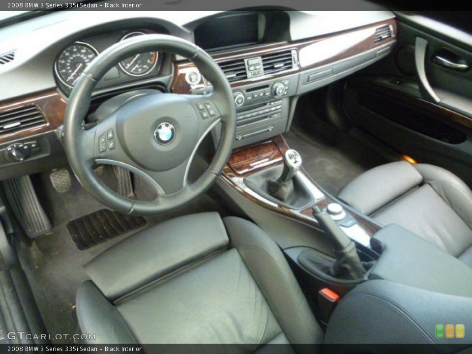 Black Interior Prime Interior for the 2008 BMW 3 Series 335i Sedan #48988134