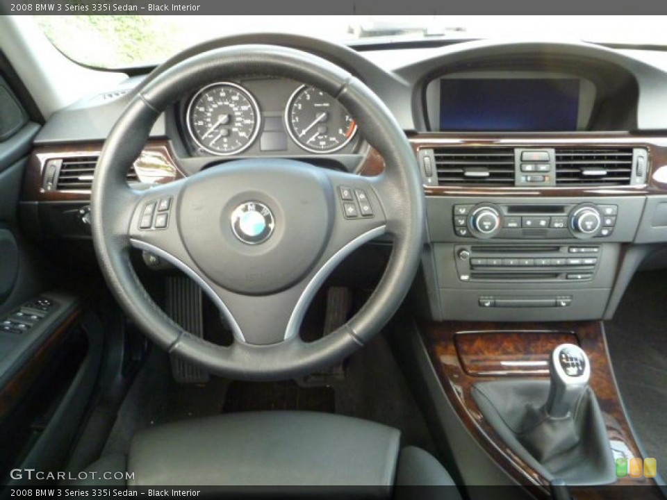 Black Interior Dashboard for the 2008 BMW 3 Series 335i Sedan #48988280