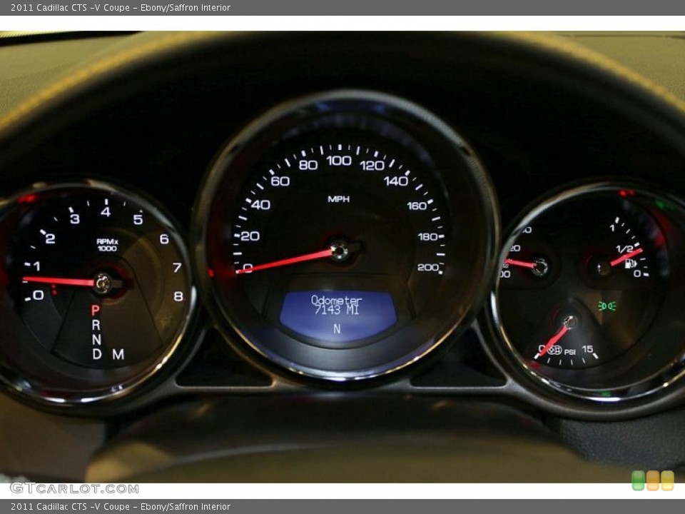 Ebony/Saffron Interior Gauges for the 2011 Cadillac CTS -V Coupe #48988642