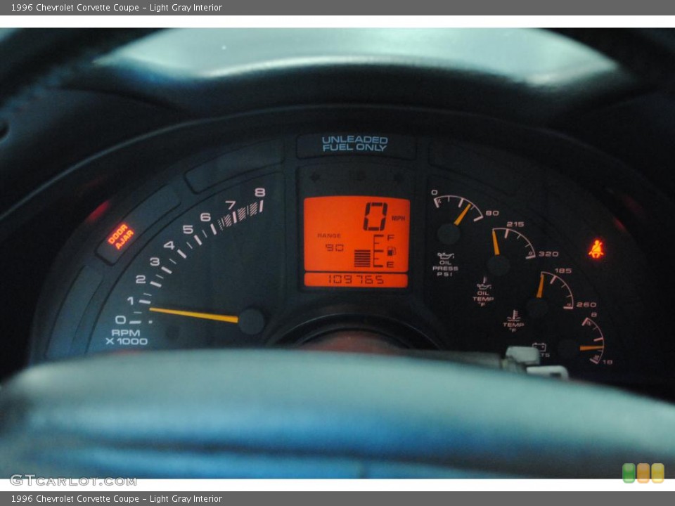 Light Gray Interior Gauges for the 1996 Chevrolet Corvette Coupe #48989642