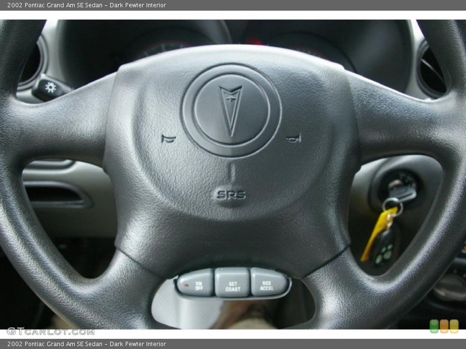 Dark Pewter Interior Steering Wheel for the 2002 Pontiac Grand Am SE Sedan #48989975