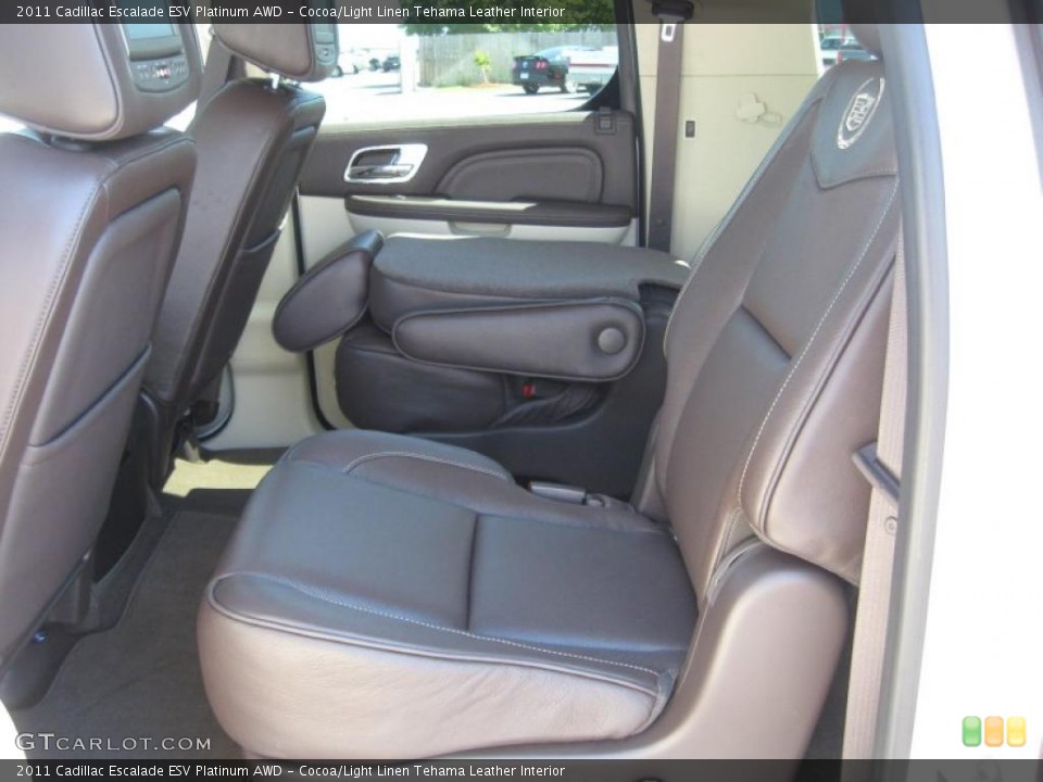 Cocoa/Light Linen Tehama Leather Interior Photo for the 2011 Cadillac Escalade ESV Platinum AWD #48992873