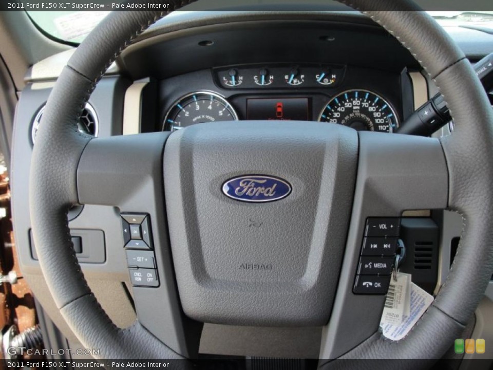 Pale Adobe Interior Steering Wheel for the 2011 Ford F150 XLT SuperCrew #48992927