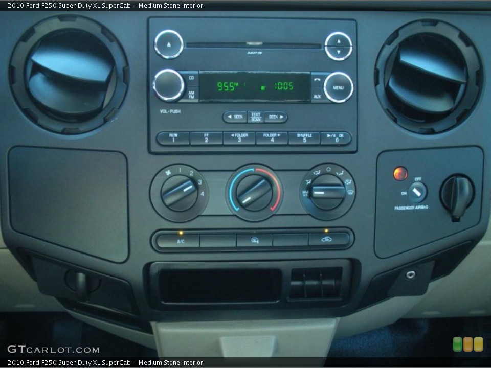 Medium Stone Interior Controls for the 2010 Ford F250 Super Duty XL SuperCab #48993440