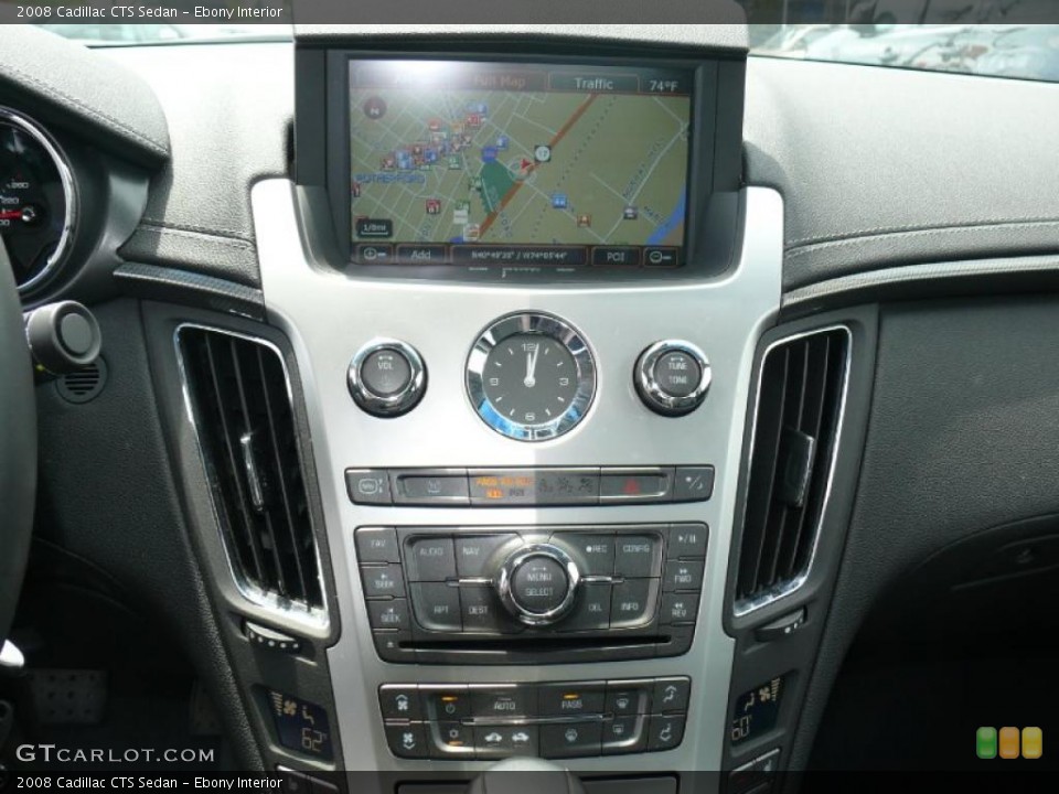 Ebony Interior Navigation for the 2008 Cadillac CTS Sedan #48993837