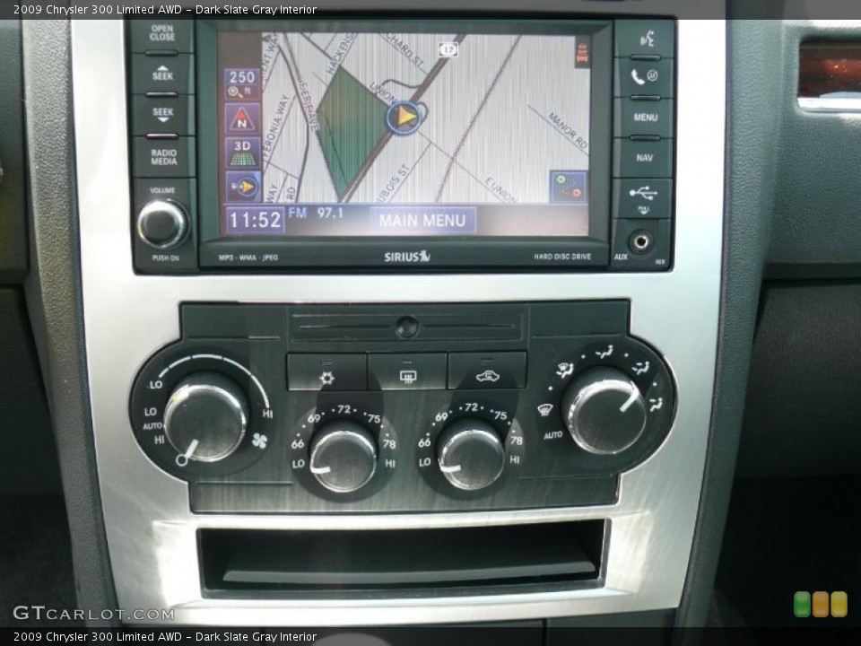 Dark Slate Gray Interior Navigation for the 2009 Chrysler 300 Limited AWD #48994529