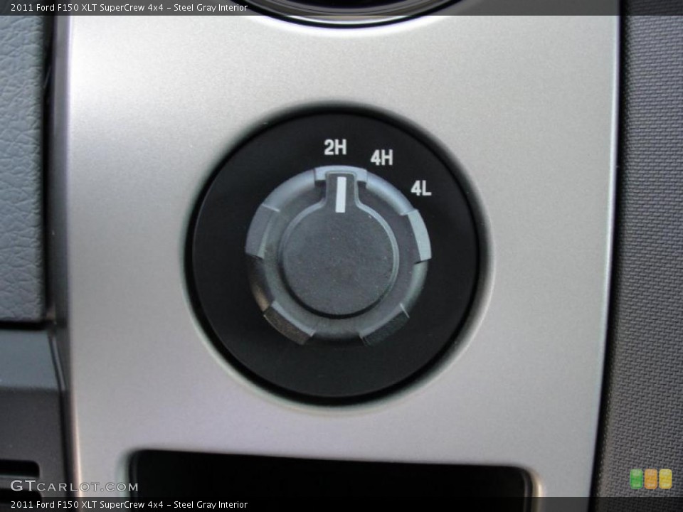 Steel Gray Interior Controls for the 2011 Ford F150 XLT SuperCrew 4x4 #48995159