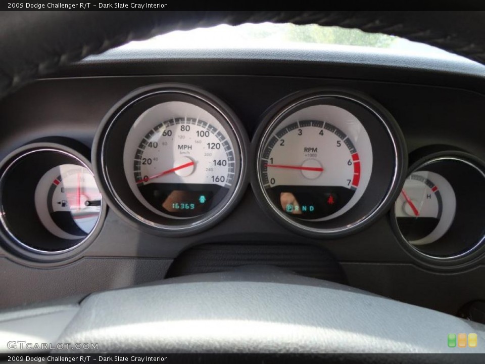 Dark Slate Gray Interior Gauges for the 2009 Dodge Challenger R/T #48996149