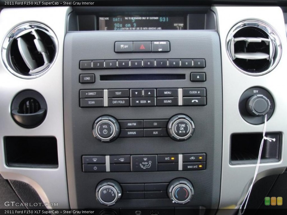 Steel Gray Interior Controls for the 2011 Ford F150 XLT SuperCab #48998072