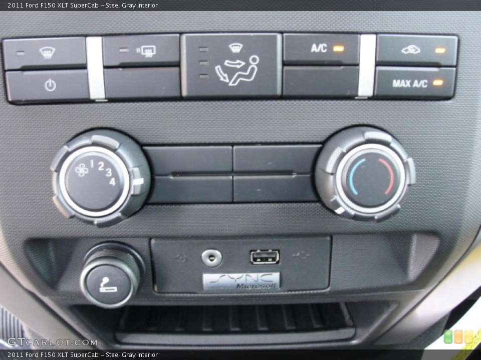 Steel Gray Interior Controls for the 2011 Ford F150 XLT SuperCab #48998117