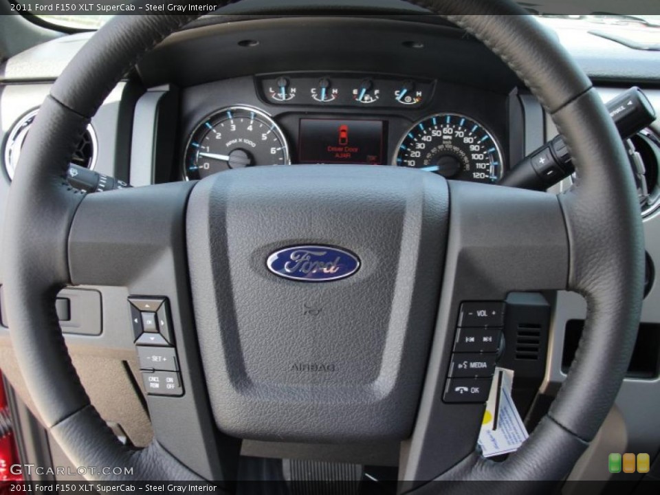 Steel Gray Interior Steering Wheel for the 2011 Ford F150 XLT SuperCab #48998146