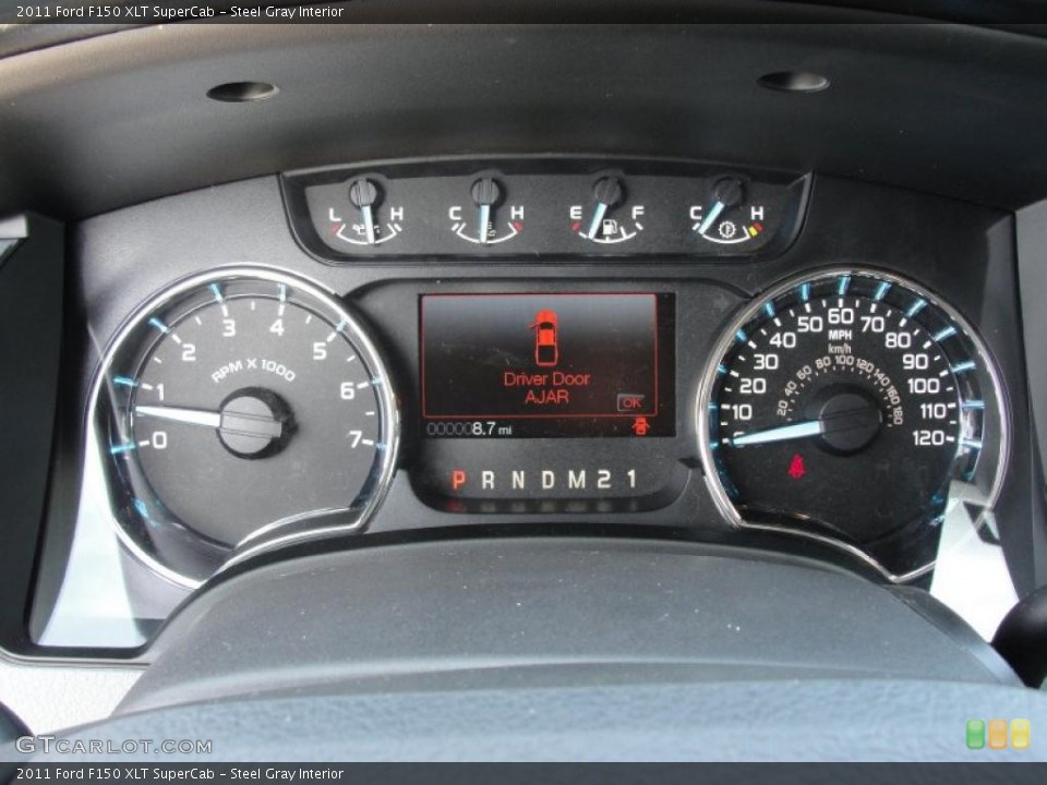 Steel Gray Interior Gauges for the 2011 Ford F150 XLT SuperCab #48998159