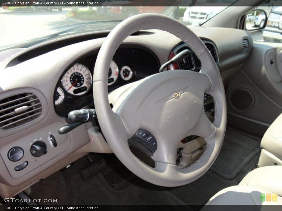 Sandstone Interior Steering Wheel for the 2002 Chrysler Town & Country LXi #48998346