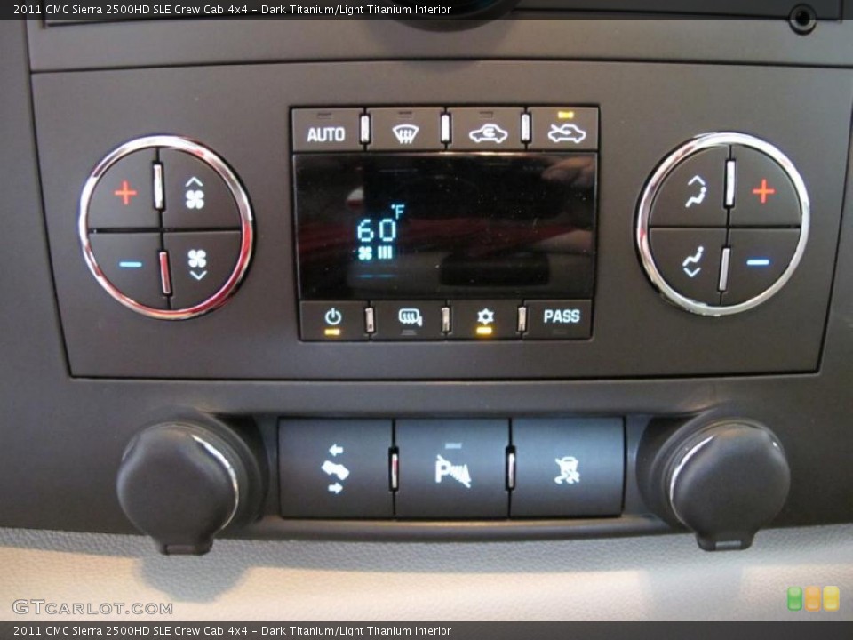 Dark Titanium/Light Titanium Interior Controls for the 2011 GMC Sierra 2500HD SLE Crew Cab 4x4 #48998623