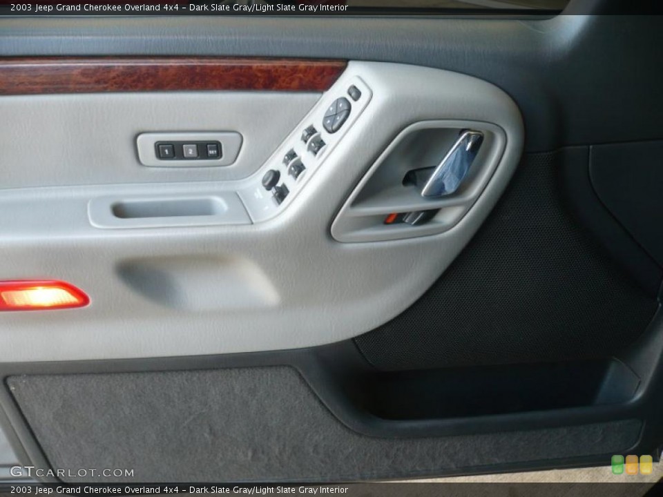 Dark Slate Gray/Light Slate Gray Interior Door Panel for the 2003 Jeep Grand Cherokee Overland 4x4 #48999032