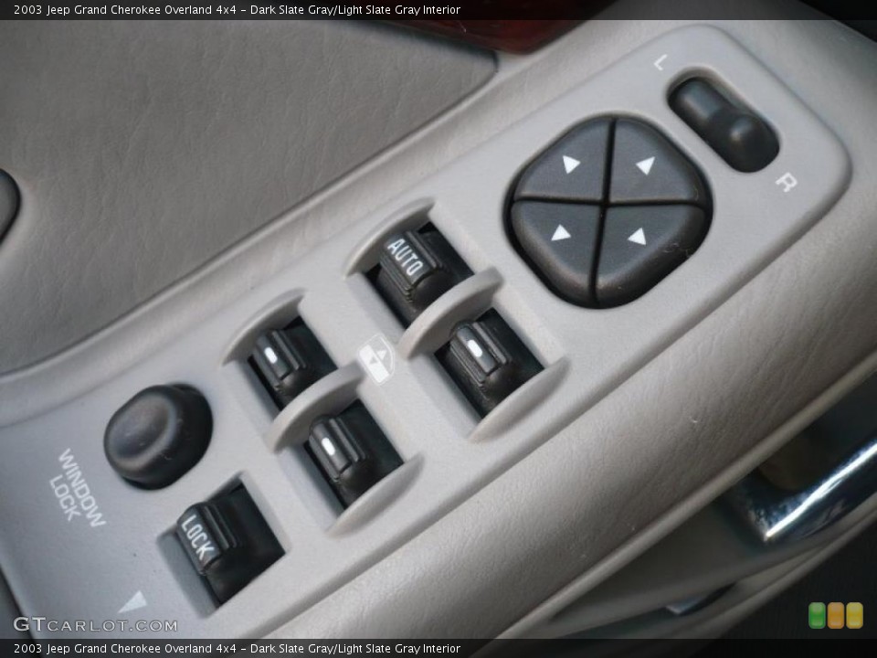 Dark Slate Gray/Light Slate Gray Interior Controls for the 2003 Jeep Grand Cherokee Overland 4x4 #48999044