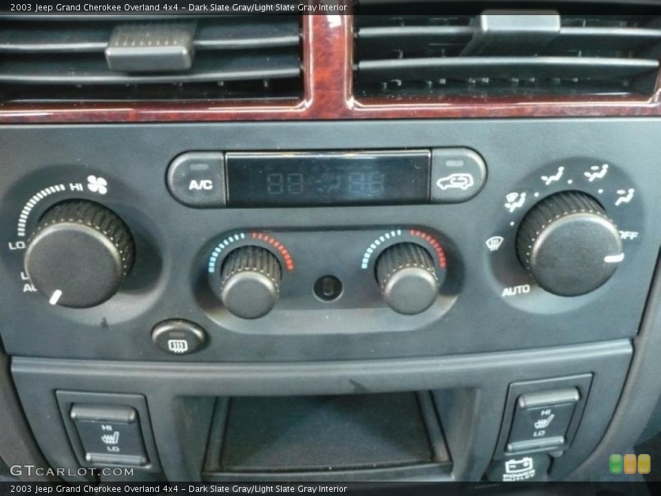 Dark Slate Gray/Light Slate Gray Interior Controls for the 2003 Jeep Grand Cherokee Overland 4x4 #48999350