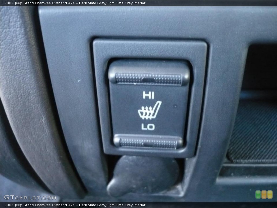 Dark Slate Gray/Light Slate Gray Interior Controls for the 2003 Jeep Grand Cherokee Overland 4x4 #48999365