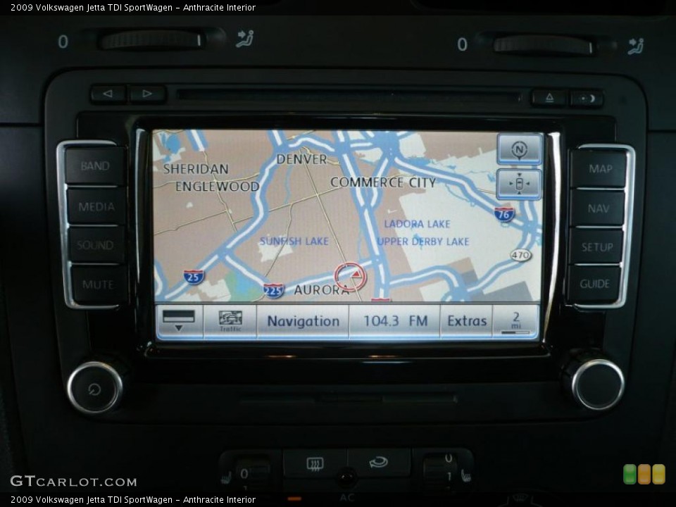 Anthracite Interior Navigation for the 2009 Volkswagen Jetta TDI SportWagen #49001041