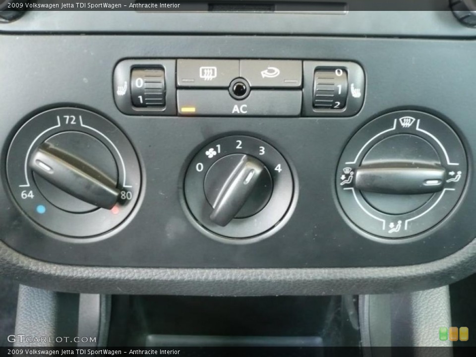 Anthracite Interior Controls for the 2009 Volkswagen Jetta TDI SportWagen #49001051