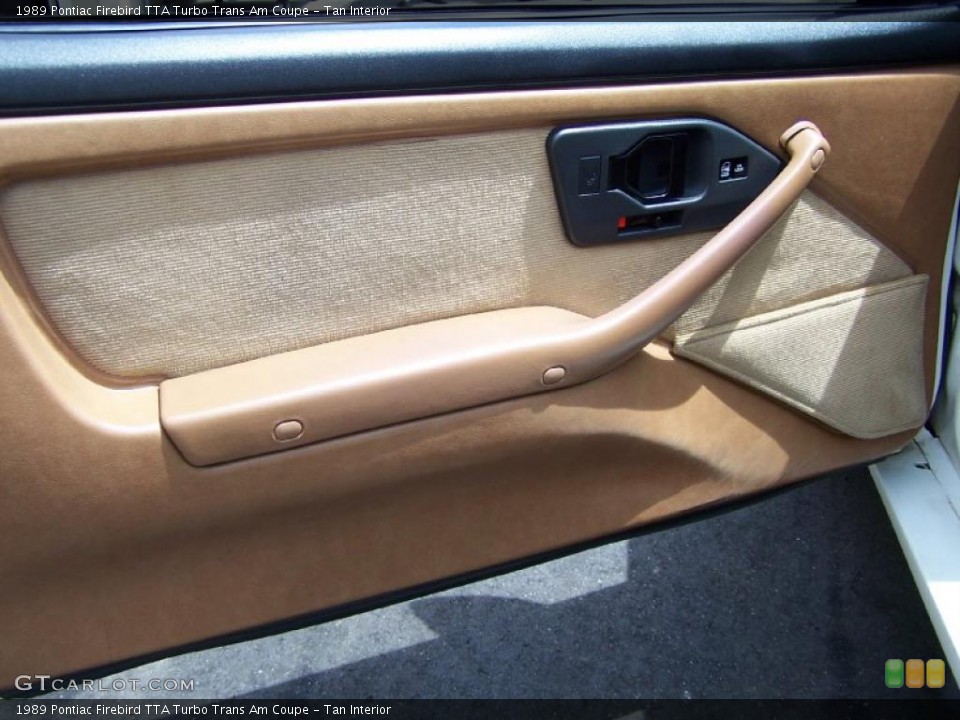 Tan Interior Door Panel for the 1989 Pontiac Firebird TTA Turbo Trans Am Coupe #49001378