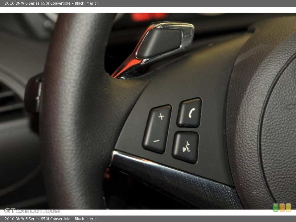 Black Interior Controls for the 2010 BMW 6 Series 650i Convertible #49002053