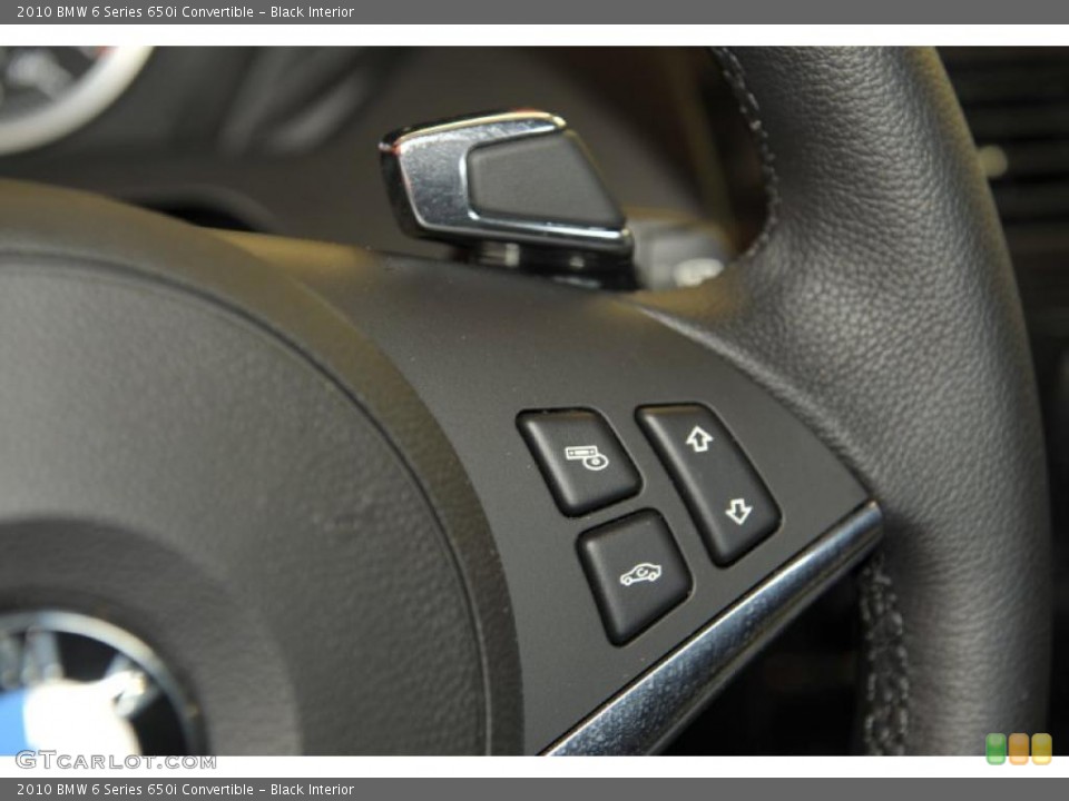 Black Interior Controls for the 2010 BMW 6 Series 650i Convertible #49002068
