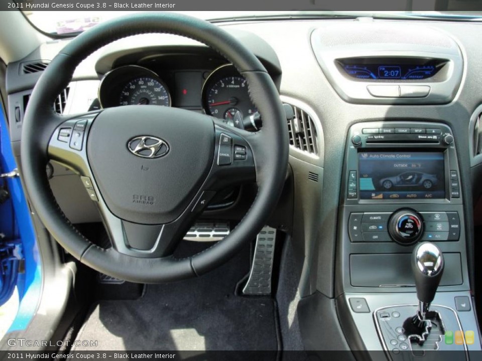 Black Leather Interior Dashboard for the 2011 Hyundai Genesis Coupe 3.8 #49002137