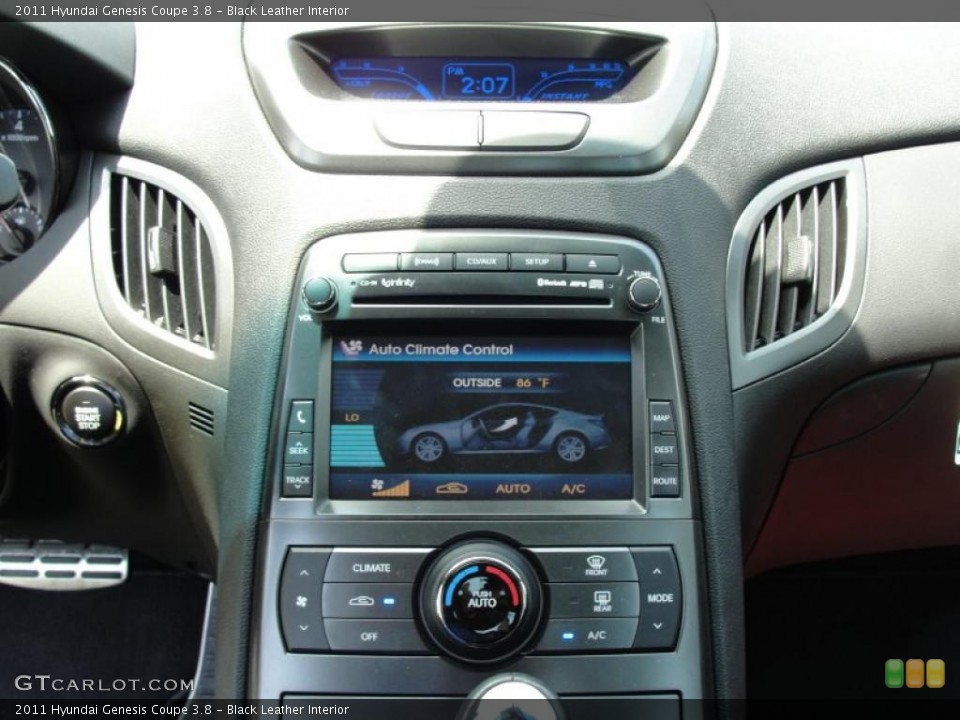 Black Leather Interior Controls for the 2011 Hyundai Genesis Coupe 3.8 #49002152
