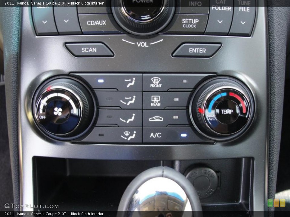 Black Cloth Interior Controls for the 2011 Hyundai Genesis Coupe 2.0T #49002785
