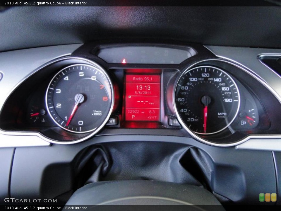 Black Interior Gauges for the 2010 Audi A5 3.2 quattro Coupe #49005479