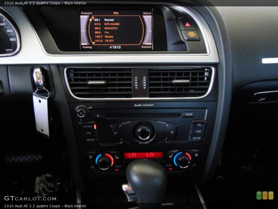 Black Interior Controls for the 2010 Audi A5 3.2 quattro Coupe #49005518