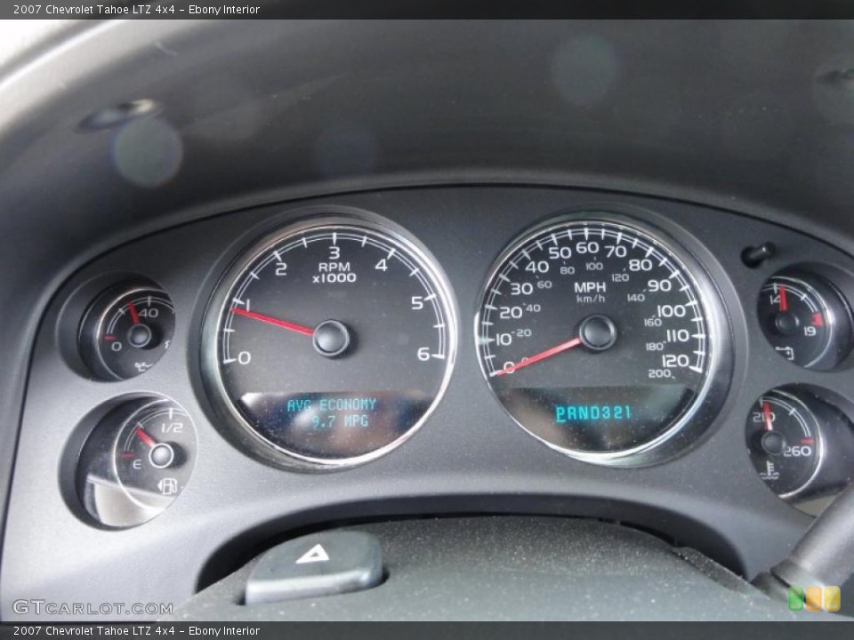 Ebony Interior Gauges for the 2007 Chevrolet Tahoe LTZ 4x4 #49005899