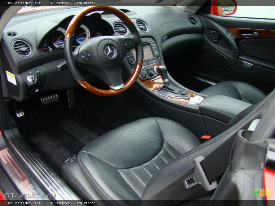 Black Interior Prime Interior for the 2009 Mercedes-Benz SL 550 Roadster #49006685