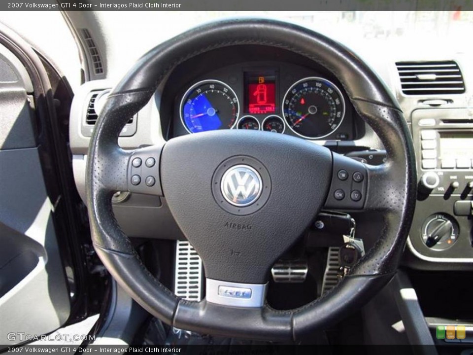 Interlagos Plaid Cloth Interior Steering Wheel for the 2007 Volkswagen GTI 4 Door #49009340