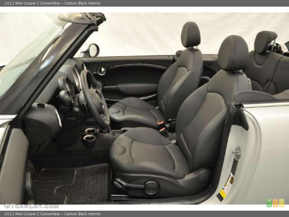Carbon Black Interior Photo for the 2011 Mini Cooper S Convertible #49012508