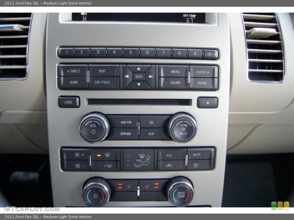Medium Light Stone Interior Controls for the 2011 Ford Flex SEL #49013360
