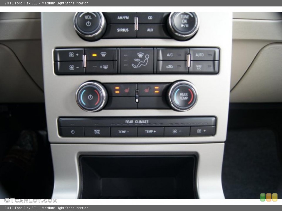 Medium Light Stone Interior Controls for the 2011 Ford Flex SEL #49013375