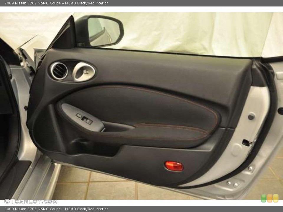 NISMO Black/Red Interior Door Panel for the 2009 Nissan 370Z NISMO Coupe #49013648