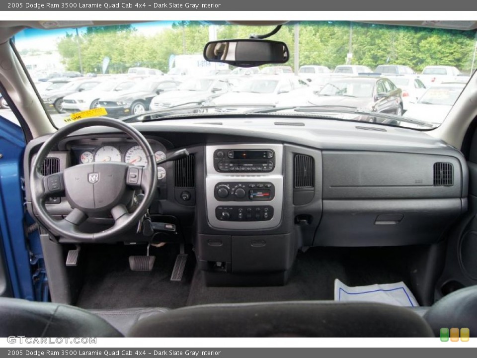 Dark Slate Gray Interior Dashboard for the 2005 Dodge Ram 3500 Laramie Quad Cab 4x4 #49014788