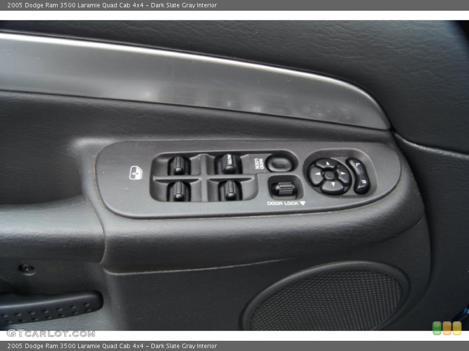 Dark Slate Gray Interior Controls for the 2005 Dodge Ram 3500 Laramie Quad Cab 4x4 #49014818